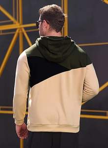 เสื้อฮู้ดผู้ชายผ้าโพลีเอสเตอร์ผสมคอตตอนแบบสวมหัว ปรับแต่งได้ มีกระเป๋า ผ้าฟลีซหนานุ่ม สีพื้น สำหรับฤดูหนาว สไตล์ลำลอง สตรีทแวร์ - Product Image 3