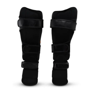 Protège-tibias en cuir, design 2026, protection professionnelle, léger, qualité supérieure, vente en gros, protège-pieds MMA - Product Image 2