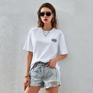 T-shirts pour femmes en sublimation OEM, 100% polyester coton, imprimés, vêtements décontractés pour femmes, t-shirts en sublimation pour femmes - Product Image 5