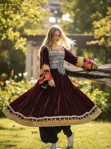 100% High Quality Wholesale Prices Velvet Afghani <b>Dress</b> Women Traditional Ready Made Afghan Kuchi PartyWear & Casual <b>Dresses</b> - Product Image 2