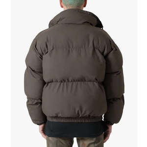 High Quality Wholesale Custom Logo Men's Puffer Jacket Casual Long Sleeve <b>Winter</b> <b>Coat</b> with Stand Collar Hood <b>Waterproof</b> for Men - Product Image 4