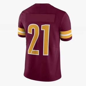 Camiseta de Fútbol Americano de Manga Corta con Cuello en V para Hombre, Color Verde Azulado, Tejido Transpirable de Poliéster, Ropa Deportiva de Equipo - Product Image 4