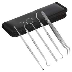 Kit d'examen dentaire de qualité supérieure, instruments manuels réutilisables, poignée ergonomique, nettoyage des dents - Product Image 1
