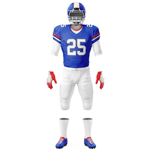 Conjunto de Uniforme de Fútbol Americano, 100% Poliéster Sublimado, Jersey y Pantalones, Corte Atlético, Nombre del Equipo Personalizado, Tallas Grandes, Venta al Por Mayor - Product Image 4