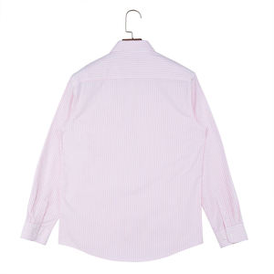 Camisa de Hombre de Verano, Transpirable, de Lino y Algodón, Satén, Lisa, de Manga Larga, Casual, Antiarrugas, con Cuello Camisero, 160g - Product Image 6