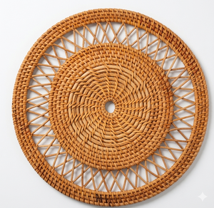 Venta al por mayor de Mantel de mimbre ecológico hermoso diseño artesanal para el hogar usando hotel restaurante hecho en Vietnam - Product Image 1