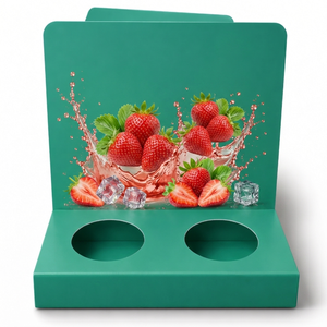 PVC Beverage Promotion Display Stand Custom Retail Floor <b>Rack</b> for Brand Advertising Supermarket Merchandising - Product Image 2