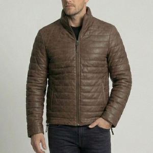 Vêtements d'hiver en cuir véritable, lourdement isolés, conçus pour les basses températures, assurant confort et durabilité à long terme. - Product Image 3