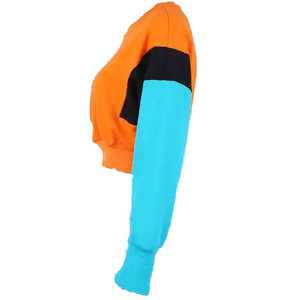 Hoodies courts pour femmes, style streetwear automne/hiver, 100% coton, respirants, séchage rapide, doublés, manches longues, personnalisables à l'avant - Product Image 6