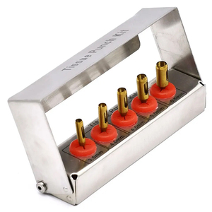 Kit de perforación de tejido Bone Bridge Instruments, 5 piezas, instrumentos quirúrgicos dentales, 3.5mm, 4.0mm, 4.5mm, 5.0mm, 5.5mm, herramientas manuales para implantes - Product Image 4