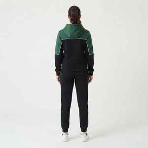 Women's Color Blocked Hooded Tracksuit <b>Set</b> With Pocket Regular Fit Sporty Style All Seasons <b>Knitted</b> 100% Cotton Pullover - Product Image 2