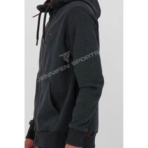 Sudadera con Cremallera para Hombre, Moda Invierno 2026, 100% Algodón Felpa, Transpirable y de Secado Rápido, con Logotipo Personalizable - Product Image 5