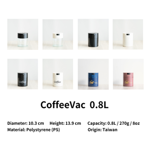 Bocal de stockage hermétique pour grains de café de qualité alimentaire 0,8 L avec valve de dégazage unidirectionnelle, résistant à l'humidité et aux odeurs, pour 270 g (8 oz) de grains - Product Image 2