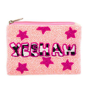 Monedero Pequeño Vintage Rosa, Azul y Negro con Cuentas y Diseño de Peces Besándose, Hecho a Mano en India, para Uso Diario de Mujeres y Niñas - Product Image 4