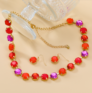 Collier de perles irrégulières en résine faites à la main, multicolores, bijoux de mode, artisanat moulé, pour femmes et filles - Meilleures ventes - Product Image 3
