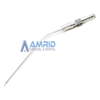 Tube d'aspiration manuel Frazier en acier inoxydable, instrument chirurgical ORL et neurochirurgie, modèle Amd11220, certifié CE par AMRID SURGICAL