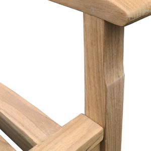 Fauteuil d'extérieur moderne empilable en teck massif, résistant à l'eau, pour restaurant et jardin - Product Image 5