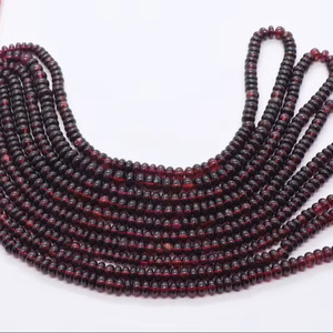 Cuentas Redondas Lisas de Granate Rodolita Natural AAA de 4-5 mm, Cuentas Redondas Lisas de Granate, Cuentas de Piedras Preciosas de Granate Rodolita de 16 Pulgadas - Product Image 1
