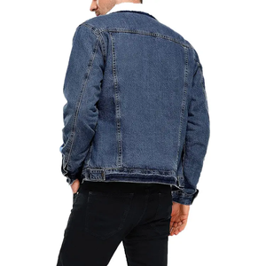Oversized Denim Jacket For <b>Men</b> Breathable Winter Season Wholesale Cheap Prices Plus Size Denim Jackets For <b>Mens</b> - Product Image 2