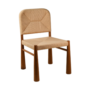 Sillas de Comedor de Cuerda de Teca Más Vendidas, Sillas de Ratán de Una Plaza, Muebles de Exterior para el Hogar, Sillas de Jardín sin Brazos, Precio al por Mayor - Product Image 5