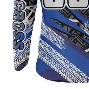 Maillot de motocross unisexe pour course moto, haute qualité, prix bas, vente directe d'usine, design de logo personnalisé, coupe-vent, imprimé - Product Image 3
