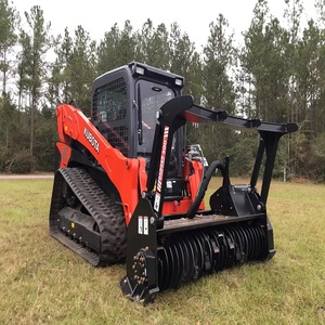 Efficient Diesel Kubota Skid Steer Forestry Mulcher Attachment Hydraulic <b>Pump</b> Brush Reduction <b>Small</b> Tree Clearing Landscaping - Product Image 2