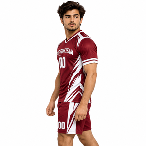 Conjunto de Uniforme de Fútbol Personalizado para Hombre, Uniforme Transpirable de Secado Rápido, Jersey de Entrenamiento, Pantalones Cortos de Fútbol, Ropa Deportiva Transpirable para Equipo de Fútbol - Product Image 3