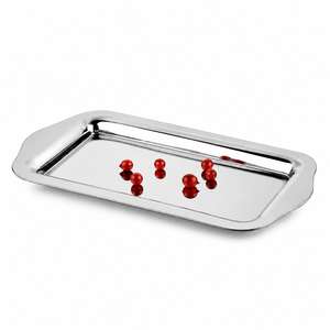 Bandeja de Acero Inoxidable, Plato Ovalado de Metal para Servir, Pulido Espejo, Bandeja para Comida de Restaurante, Plato Resistente para Servicio de Catering - Product Image 5