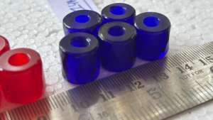 Perles de verre facettées jaunes, tubes cylindriques opaques de style russe pour la fabrication de bijoux, colliers, bracelets, fournitures, boîte Conifer - Product Image 5