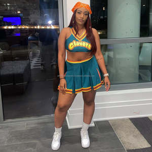 Traje de animadora para mujer, traje de animadora, vestido de moda, uniforme de animadora escolar personalizado - Product Image 1