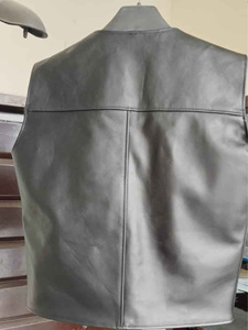 Chaleco de Motocicleta sin Mangas de Cuero para Hombre y Mujer, Talla Grande, Bolsillo Oculto para Pistola, Resistente al Viento, Ropa Deportiva Negra para Motocross - Product Image 4