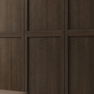 JY Project Customized Modern Wooden <b>Wardrobe</b> Melamine Walnut Color Sliding Door Freestanding Extendable Villa European E1/E0 - Product Image 4