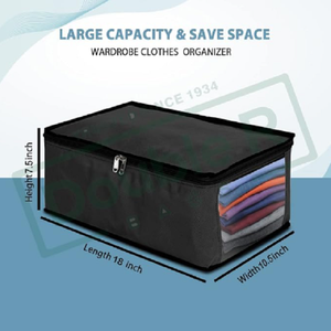 Best Quality Foldable Wardrobe Storage Box for Men Clothes T Shirts Jeans Closet Organizer <b>Bin</b> with 1 <b>Compartment</b> - Product Image 5