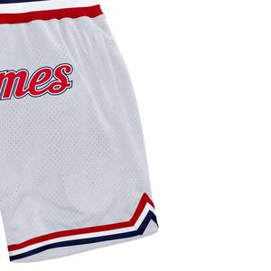 Pantalones cortos deportivos de alta calidad con logotipo personalizado para hombre, pantalones cortos deportivos de baloncesto transpirables con cintura elástica para ropa de fraternidad de hermandad - Product Image 3