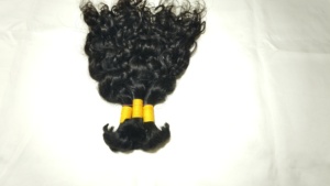 100% Unprocessed Raw Virgin Indian Bulk Human Hair Bundle Curly Product Human Hair Cuticle Aligned Human Hair Bundles <b>Extensions</b> - Product Image 2