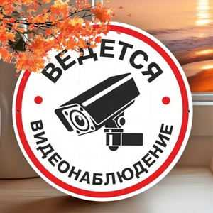 CIFbuy Decorazione Murale Rotonda in Metallo per Videosorveglianza TikTok, Accessorio per Servizio Ritiro Temu, per Sistemi di Sicurezza - Product Image 1