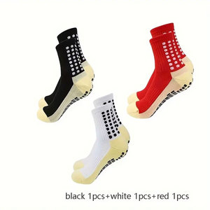 Sport <b>Socks</b> Anti Slip With <b>Grip</b> Premium Men Football Soccer Basketball Athletic Performance Cushioned Breathable Sweat - Product Image 3