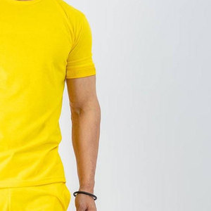 Ensemble 2 pièces homme Econex Sports OEM, best-seller, couleur unie, coton, short et t-shirt, séchage rapide, décontracté, été, 220g, personnalisable - Product Image 4