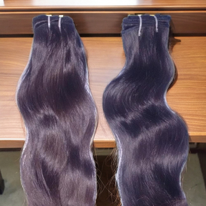 Extensión de cabello humano indio Remy, natural, sin procesar, 100% - Product Image 1