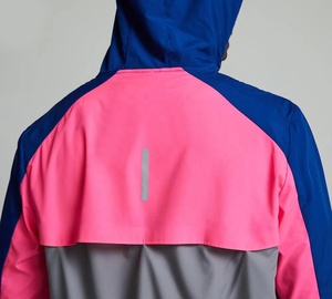 Chaqueta Cortavientos para Hombre, Estilo Blouson, con Bloques de Color, Capucha, Impermeable, Transpirable, Ligera, con Cierre, para Deportes al Aire Libre - Product Image 5