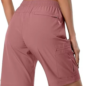 Shorts pour femmes de qualité supérieure, respirants, best-sellers, 100% coton, taille élastique, boutons, style sportif. - Product Image 5