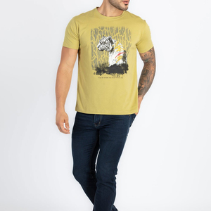T-shirt Homme de Luxe Personnalisé en Coton Lourd 100% de Haute Qualité, Col Montant, Coupe Oversize et Boxy, Vierge - Product Image 3