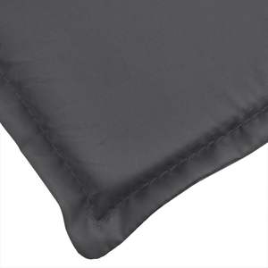 Anthracite Melange 59.1 "x 19.7" x 2.8 "Coussin de banc de jardin Coussins d'extérieur Tissu - Product Image 5