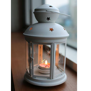 Lanterne en fer en métal de conception exclusive la mieux notée blanc fini meilleur prix pour jardin extérieur décorer lanterne suspendue - Product Image 1