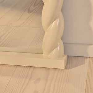 Miroir sur pied sculptural moderne avec cadre incurvé artistique, miroir décoratif pleine longueur pour salon et chambre à coucher - Product Image 4