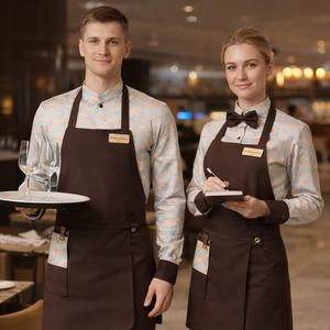 Chaqueta de Chef Vesbhusha, Uniformes para Gerentes, Poliéster/Algodón, Manga Corta, para Restaurante y Bar, Uso Hotelero, Exportador - Product Image 5