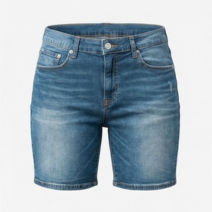 Shorts en jean délavé taille haute personnalisés pour l'été – Coupe décontractée, mi-longueur, pour hommes et femmes – Qualité supérieure, tendance mode _1 - Product Image 1