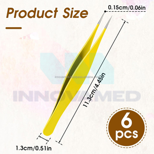 แหนบปลายแหลมทำจากสแตนเลสออกแบบโลโก้ได้ตามต้องการ - Product Image 2