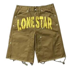 Servicio OEM: Pantalones Cortos de Mezclilla para Hombre, Transpirables, Corte Recto, Cintura Media, Estampado Digital, Cierre de Cremallera, Alta Calidad, Estilo Casual de Invierno - Product Image 2