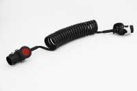 Einziehbares Spiral-Elektrokabel LKW-Anhänger ABS/ EBS-gewickeltes Stromkabel mit 7-poligen Anschlüssen